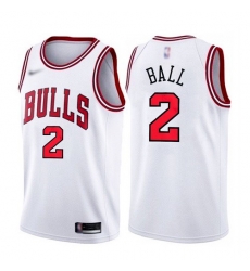 Men Chicago Bulls 2 Lonzo Ball White 2021 Nike Swingman Stitched Jersey Men Chicago Bulls 2 Lonzo Ball White 2021 Nike Swingman Stitched Jersey