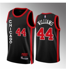 Men Chicago Bulls 44 Patrick Williams Black 2023 24 City Edition Stitched Basketball Jersey Men Chicago Bulls 44 Patrick Williams Black 2023 24 City Edition Stitched Basketball Jersey