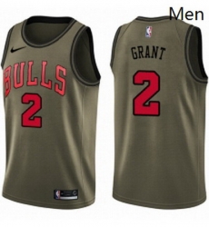 Mens Nike Chicago Bulls 2 Jerian Grant Swingman Green Salute to Service NBA Jersey Mens Nike Chicago Bulls 2 Jerian Grant Swingman Green Salute to Service NBA Jersey