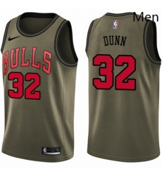 Mens Nike Chicago Bulls 32 Kris Dunn Swingman Green Salute to Service NBA Jersey Mens Nike Chicago Bulls 32 Kris Dunn Swingman Green Salute to Service NBA Jersey