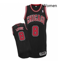 Womens Adidas Chicago Bulls 8 Zach LaVine Authentic Black Alternate NBA Jersey Womens Adidas Chicago Bulls 8 Zach LaVine Authentic Black Alternate NBA Jersey