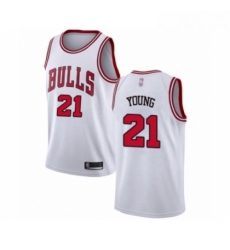 Youth Chicago Bulls 21 Thaddeus Young Swingman White Basketball Jersey Association Edition Youth Chicago Bulls 21 Thaddeus Young Swingman White Basketball Jersey Association Edition