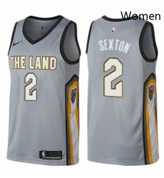Womens Nike Cleveland Cavaliers 2 Collin Sexton Swingman Gray NBA Jersey City Edition Womens Nike Cleveland Cavaliers 2 Collin Sexton Swingman Gray NBA Jersey City Edition