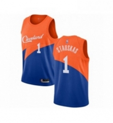 Youth Cleveland Cavaliers 1 Nik Stauskas Swingman Blue Basketball Jersey City Edition Youth Cleveland Cavaliers 1 Nik Stauskas Swingman Blue Basketball Jersey City Edition