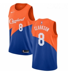 Youth Nike Cleveland Cavaliers 8 Jordan Clarkson Swingman Blue NBA Jersey City Edition Youth Nike Cleveland Cavaliers 8 Jordan Clarkson Swingman Blue NBA Jersey City Edition