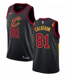Youth Nike Cleveland Cavaliers 81 Jose Calderon Authentic Black Alternate NBA Jersey Statement Edition Youth Nike Cleveland Cavaliers 81 Jose Calderon Authentic Black Alternate NBA Jersey Statement Edition