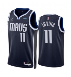 Men Dallas Mavericks 11 Kyrie Irving Navy Statement Edition Stitched Basketball Jersey Men Dallas Mavericks 11 Kyrie Irving Navy Statement Edition Stitched Basketball Jersey