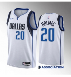 Men Dallas Mavericks 20 Richaun Holmes White 2023 Draft Association Edition Stitched Basketball Jersey Men Dallas Mavericks 20 Richaun Holmes White 2023 Draft Association Edition Stitched Basketball Jersey