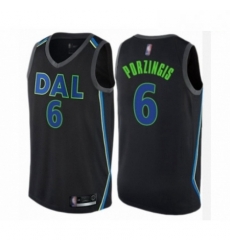 Mens Dallas Mavericks 6 Kristaps Porzingis Authentic Black Basketball Jersey City Edition Mens Dallas Mavericks 6 Kristaps Porzingis Authentic Black Basketball Jersey City Edition