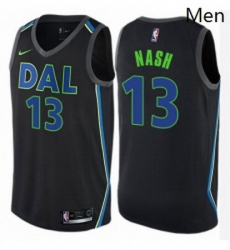 Mens Nike Dallas Mavericks 13 Steve Nash Authentic Black NBA Jersey City Edition Mens Nike Dallas Mavericks 13 Steve Nash Authentic Black NBA Jersey City Edition