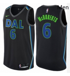 Mens Nike Dallas Mavericks 6 Josh McRoberts Authentic Black NBA Jersey City Edition Mens Nike Dallas Mavericks 6 Josh McRoberts Authentic Black NBA Jersey City Edition