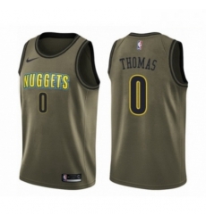 Mens Nike Denver Nuggets 0 Isaiah Thomas Swingman Green Salute to Service NBA Jersey Mens Nike Denver Nuggets 0 Isaiah Thomas Swingman Green Salute to Service NBA Jersey