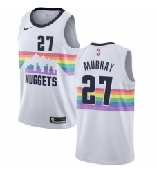 Womens Nike Denver Nuggets 27 Jamal Murray Swingman White NBA Jersey City Edition Womens Nike Denver Nuggets 27 Jamal Murray Swingman White NBA Jersey City Edition