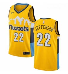 Youth Nike Denver Nuggets 22 Richard Jefferson Swingman Gold Alternate NBA Jersey Statement Edition Youth Nike Denver Nuggets 22 Richard Jefferson Swingman Gold Alternate NBA Jersey Statement Edition