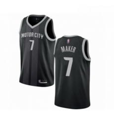 Mens Detroit Pistons 7 Thon Maker Authentic Black Basketball Jersey City Edition Mens Detroit Pistons 7 Thon Maker Authentic Black Basketball Jersey City Edition