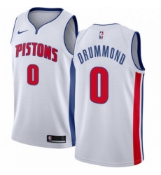 Mens Nike Detroit Pistons 0 Andre Drummond Authentic White Home NBA Jersey Association Edition Mens Nike Detroit Pistons 0 Andre Drummond Authentic White Home NBA Jersey Association Edition