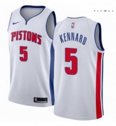 Mens Nike Detroit Pistons 5 Luke Kennard Swingman White Home NBA Jersey Association Edition Mens Nike Detroit Pistons 5 Luke Kennard Swingman White Home NBA Jersey Association Edition