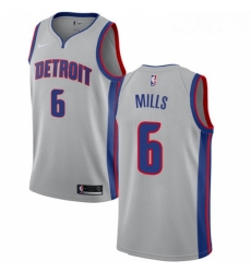 Womens Nike Detroit Pistons 6 Terry Mills Authentic Silver NBA Jersey Statement Edition Womens Nike Detroit Pistons 6 Terry Mills Authentic Silver NBA Jersey Statement Edition