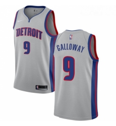 Womens Nike Detroit Pistons 9 Langston Galloway Swingman Silver NBA Jersey Statement Edition Womens Nike Detroit Pistons 9 Langston Galloway Swingman Silver NBA Jersey Statement Edition