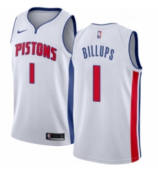 Youth Nike Detroit Pistons 1 Chauncey Billups Swingman White Home NBA Jersey Association Edition Youth Nike Detroit Pistons 1 Chauncey Billups Swingman White Home NBA Jersey Association Edition
