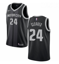 Youth Nike Detroit Pistons 24 Mateen Cleaves Swingman Black NBA Jersey City Edition Youth Nike Detroit Pistons 24 Mateen Cleaves Swingman Black NBA Jersey City Edition