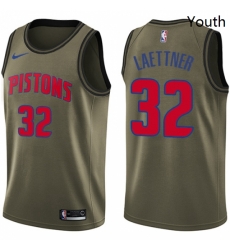 Youth Nike Detroit Pistons 32 Christian Laettner Swingman Green Salute to Service NBA Jersey Youth Nike Detroit Pistons 32 Christian Laettner Swingman Green Salute to Service NBA Jersey
