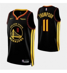 Men Golden State Warriors 11 Klay Thompson Black 2023 24 City Edition Stitched Basketball Jerseys Men Golden State Warriors 11 Klay Thompson Black 2023 24 City Edition Stitched Basketball Jerseys