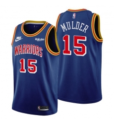 Men Golden State Warriors 15 Mychal Mulder Men Nike Releases Classic Edition NBA 75th Anniversary Jersey Blue Men Golden State Warriors 15 Mychal Mulder Men Nike Releases Classic Edition NBA 75th Anniversary Jersey Blue