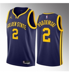 Men Golden State Warriors 2 Brandin Podziemski Black 2023 Draft City Edition Swingman Stitched Basketball JerseyS Men Golden State Warriors 2 Brandin Podziemski Black 2023 Draft City Edition Swingman Stitched Basketball JerseyS