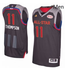 Mens Adidas Golden State Warriors 11 Klay Thompson Authentic Charcoal 2017 All Star NBA Jersey Mens Adidas Golden State Warriors 11 Klay Thompson Authentic Charcoal 2017 All Star NBA Jersey