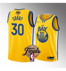 Men's Golden State Warriors #30 Stephen Curry 2022 Yellow NBA Finals Stitched Jersey Men's Golden State Warriors #30 Stephen Curry 2022 Yellow NBA Finals Stitched Jersey