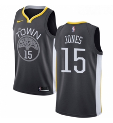 Womens Nike Golden State Warriors 15 Damian Jones Swingman Black Alternate NBA Jersey Statement Edition Womens Nike Golden State Warriors 15 Damian Jones Swingman Black Alternate NBA Jersey Statement Edition