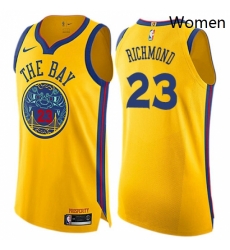 Womens Nike Golden State Warriors 23 Mitch Richmond Swingman Gold NBA Jersey City Edition Womens Nike Golden State Warriors 23 Mitch Richmond Swingman Gold NBA Jersey City Edition