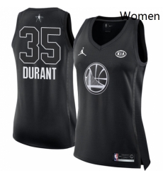 Womens Nike Jordan Golden State Warriors 35 Kevin Durant Swingman Black 2018 All Star Game NBA Jersey Womens Nike Jordan Golden State Warriors 35 Kevin Durant Swingman Black 2018 All Star Game NBA Jersey