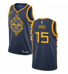 Youth Nike Golden State Warriors 15 Damian Jones Swingman Navy Blue NBA Jersey City Edition Youth Nike Golden State Warriors 15 Damian Jones Swingman Navy Blue NBA Jersey City Edition