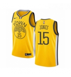 Youth Nike Golden State Warriors 15 Damian Jones Yellow Swingman Jersey Earned Edition Youth Nike Golden State Warriors 15 Damian Jones Yellow Swingman Jersey Earned Edition
