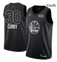 Youth Nike Jordan Golden State Warriors 30 Stephen Curry Swingman Black 2018 All Star Game NBA Jersey Youth Nike Jordan Golden State Warriors 30 Stephen Curry Swingman Black 2018 All Star Game NBA Jersey