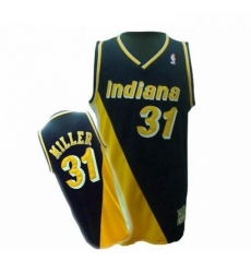 Mens Mitchell and Ness Indiana Pacers 31 Reggie Miller Swingman BlackYellow Throwback NBA Jersey Mens Mitchell and Ness Indiana Pacers 31 Reggie Miller Swingman BlackYellow Throwback NBA Jersey
