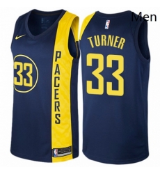 Mens Nike Indiana Pacers 33 Myles Turner Authentic Navy Blue NBA Jersey City Edition Mens Nike Indiana Pacers 33 Myles Turner Authentic Navy Blue NBA Jersey City Edition
