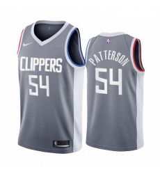 Men Los Angeles Clippers 54 Patrick Patterson Gray NBA Swingman 2020 21 Earned Edition Jer Men Los Angeles Clippers 54 Patrick Patterson Gray NBA Swingman 2020 21 Earned Edition Jer