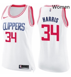 Womens Nike Los Angeles Clippers 34 Tobias Harris Swingman WhitePink Fashion NBA Jersey Womens Nike Los Angeles Clippers 34 Tobias Harris Swingman WhitePink Fashion NBA Jersey