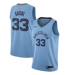 Grizzlies 33 Marc Gasol Light Blue Basketball Swingman Statement Edition Jersey Grizzlies 33 Marc Gasol Light Blue Basketball Swingman Statement Edition Jersey