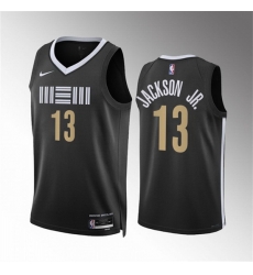 Men Memphis Grizzlies 13 Jaren Jackson Jr Black 2023 24 City Edition Stitched Basketball Jersey Men Memphis Grizzlies 13 Jaren Jackson Jr Black 2023 24 City Edition Stitched Basketball Jersey
