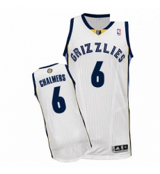 Mens Adidas Memphis Grizzlies 6 Mario Chalmers Authentic White Home NBA Jersey Mens Adidas Memphis Grizzlies 6 Mario Chalmers Authentic White Home NBA Jersey