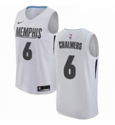 Mens Nike Memphis Grizzlies 6 Mario Chalmers Swingman White NBA Jersey City Edition Mens Nike Memphis Grizzlies 6 Mario Chalmers Swingman White NBA Jersey City Edition