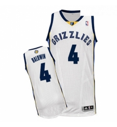 Youth Adidas Memphis Grizzlies 4 Wade Baldwin Authentic White Home NBA Jersey Youth Adidas Memphis Grizzlies 4 Wade Baldwin Authentic White Home NBA Jersey