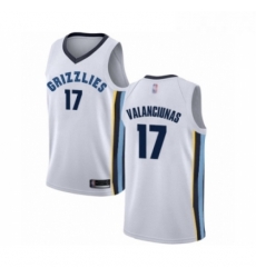 Youth Memphis Grizzlies 17 Jonas Valanciunas Swingman White Basketball Jersey Association Edition Youth Memphis Grizzlies 17 Jonas Valanciunas Swingman White Basketball Jersey Association Edition