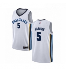Youth Memphis Grizzlies 5 Bruno Caboclo Swingman White Basketball Jersey Association Edition Youth Memphis Grizzlies 5 Bruno Caboclo Swingman White Basketball Jersey Association Edition