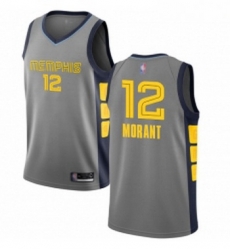 Youth Nike Memphis Grizzlies 12 Ja Morant Gray NBA Swingman City Edition 2018 19 Jersey Youth Nike Memphis Grizzlies 12 Ja Morant Gray NBA Swingman City Edition 2018 19 Jersey
