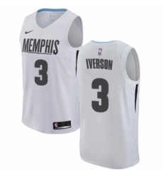Youth Nike Memphis Grizzlies 3 Allen Iverson Swingman White NBA Jersey City Edition Youth Nike Memphis Grizzlies 3 Allen Iverson Swingman White NBA Jersey City Edition